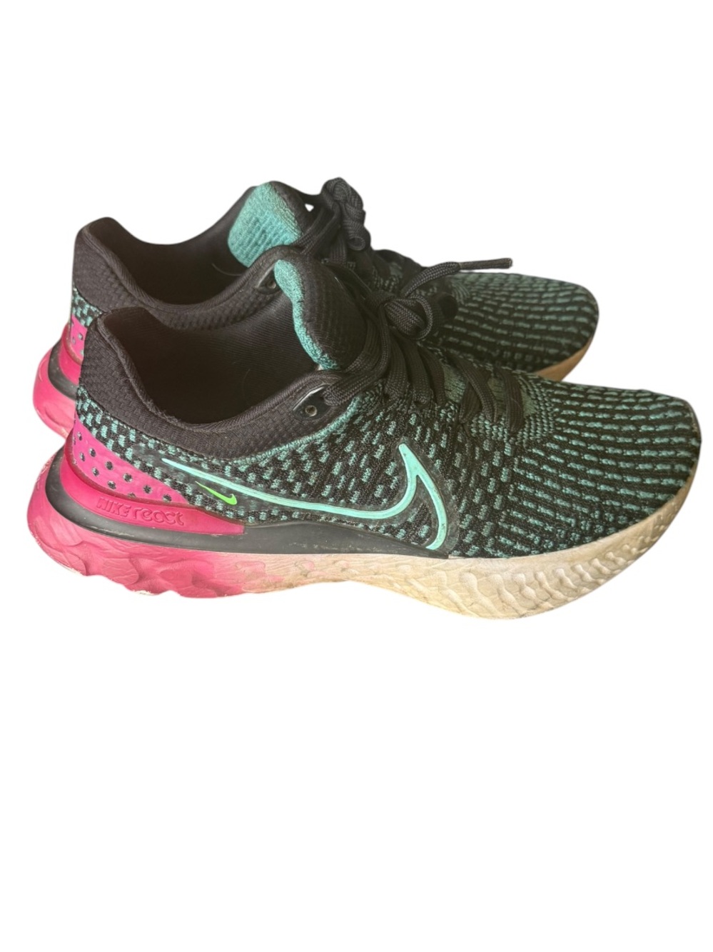 Nike React Infinity Run Flyknit 3 Pink & Black size 8